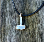 Tiny silver Mjolnir