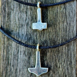 Two small silver Thors Hammers