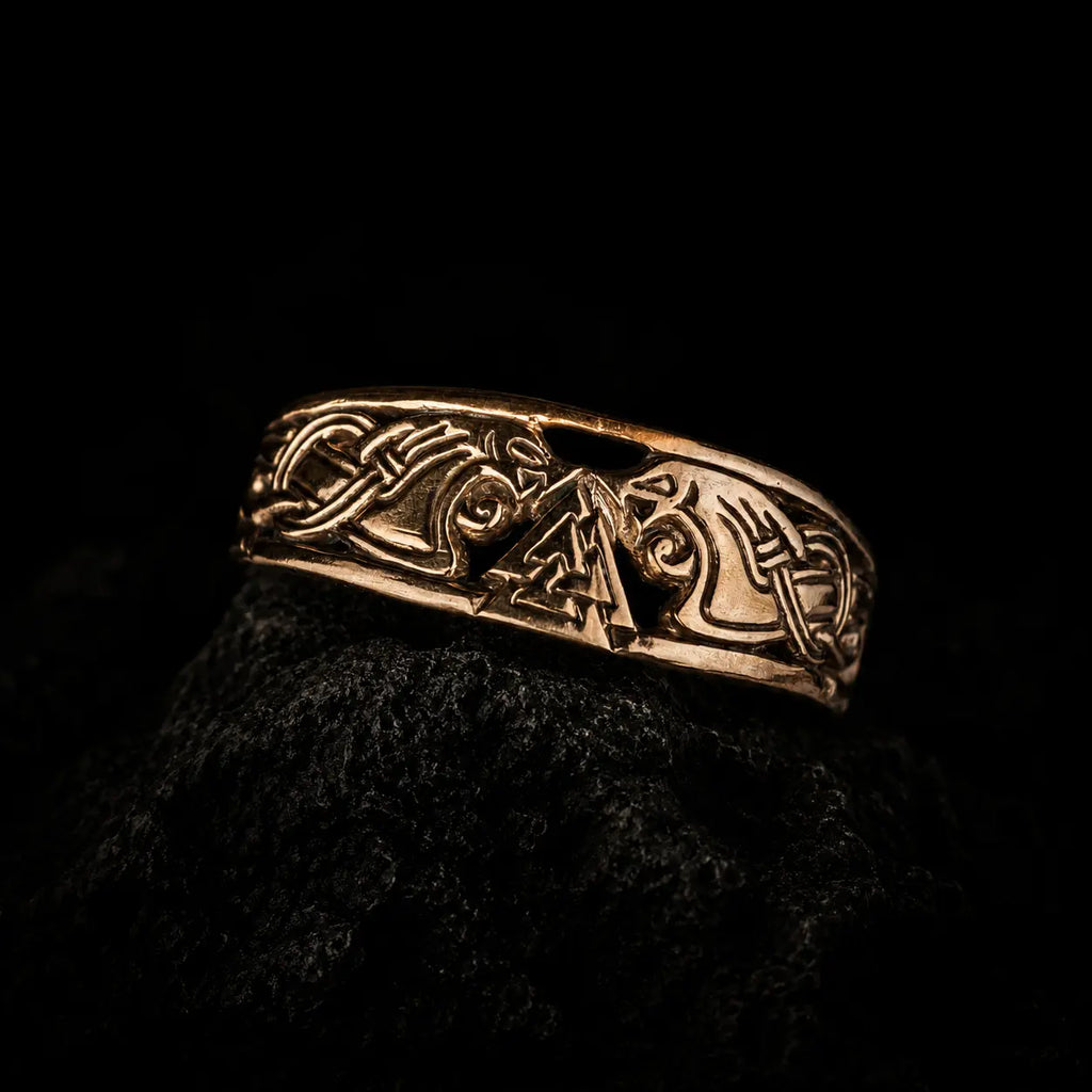 Valknut Armring in Bronze