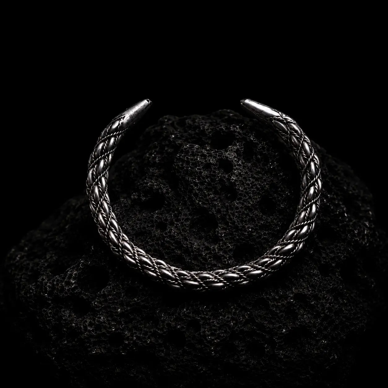 Gotland Style Armring Woven in Sterling Silver