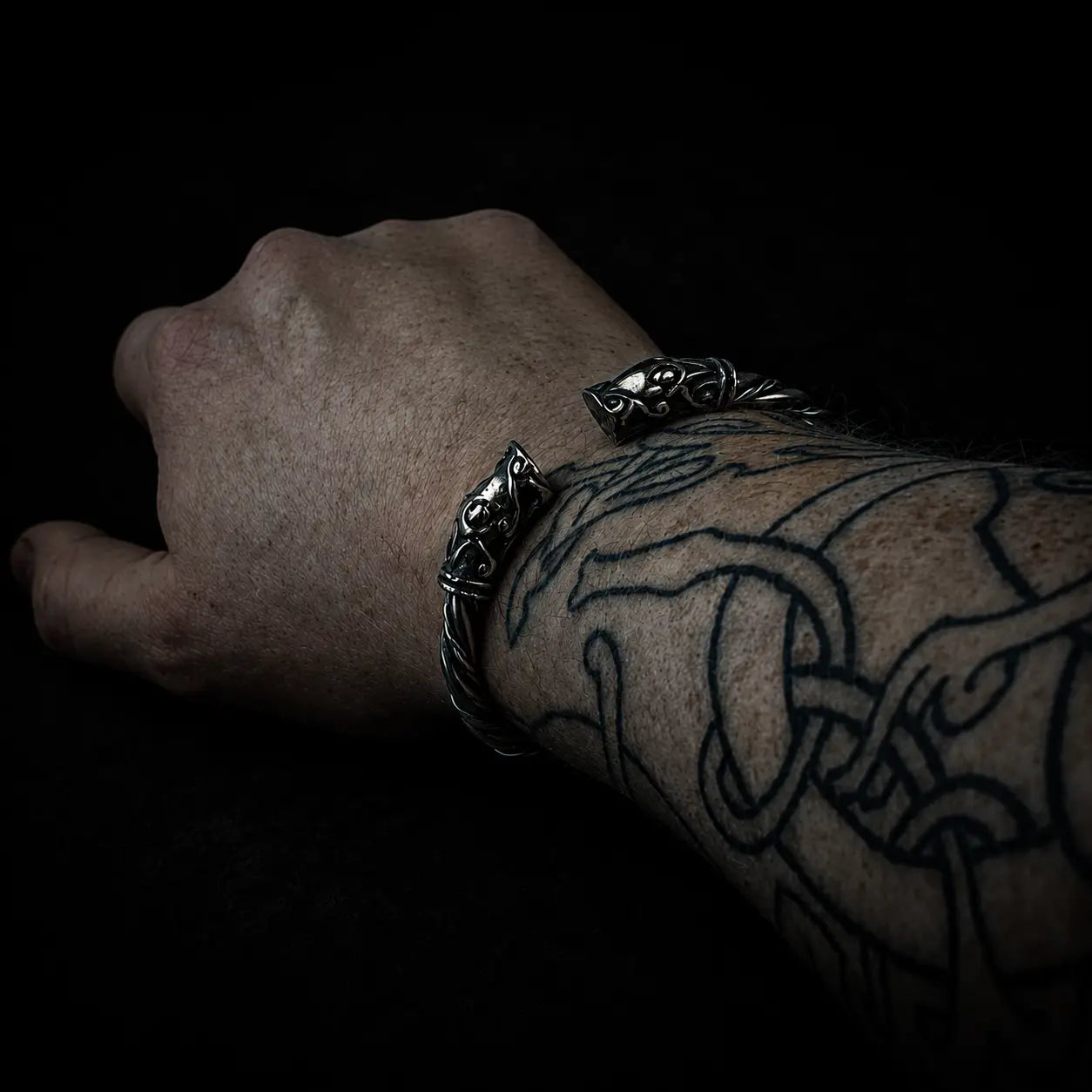 Sigurd Bracelet in Bronze with Silver filigree