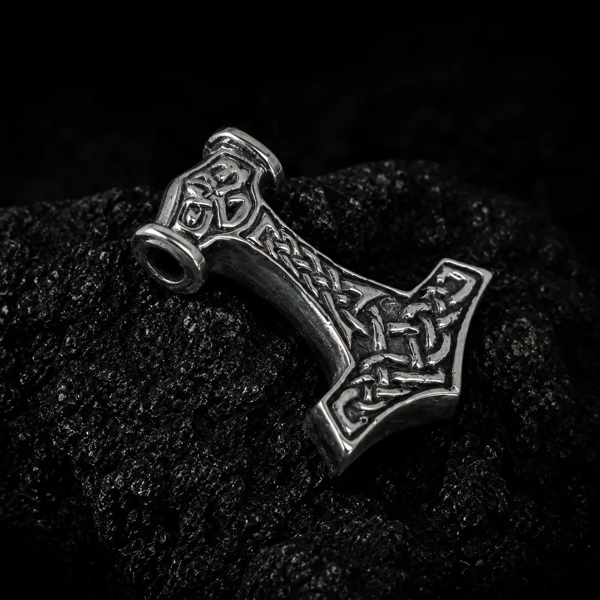 Valhallas Thors Hammer Necklace in Sterling Silver