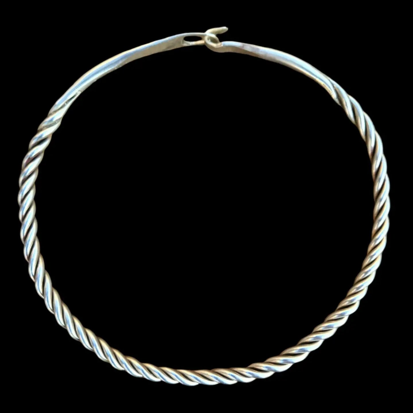 Viking Neck Ring In Sterling Silver
