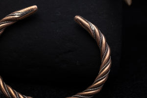 Bracelet in bronze and sterling silver