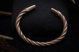 Bronze and sterling silver bracelet