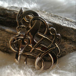 Urnes Style Brooch 2 in Bronze - Valhallas silver