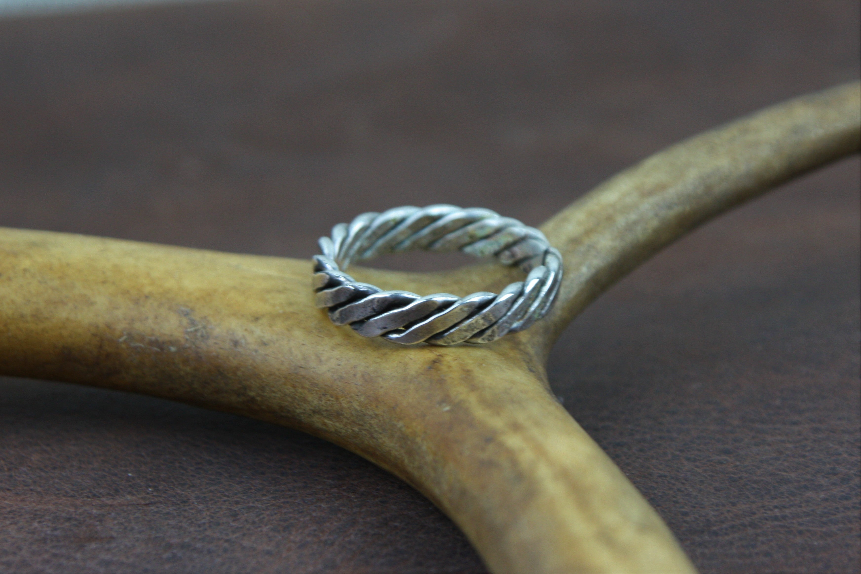Twisted ring in sterling silver
