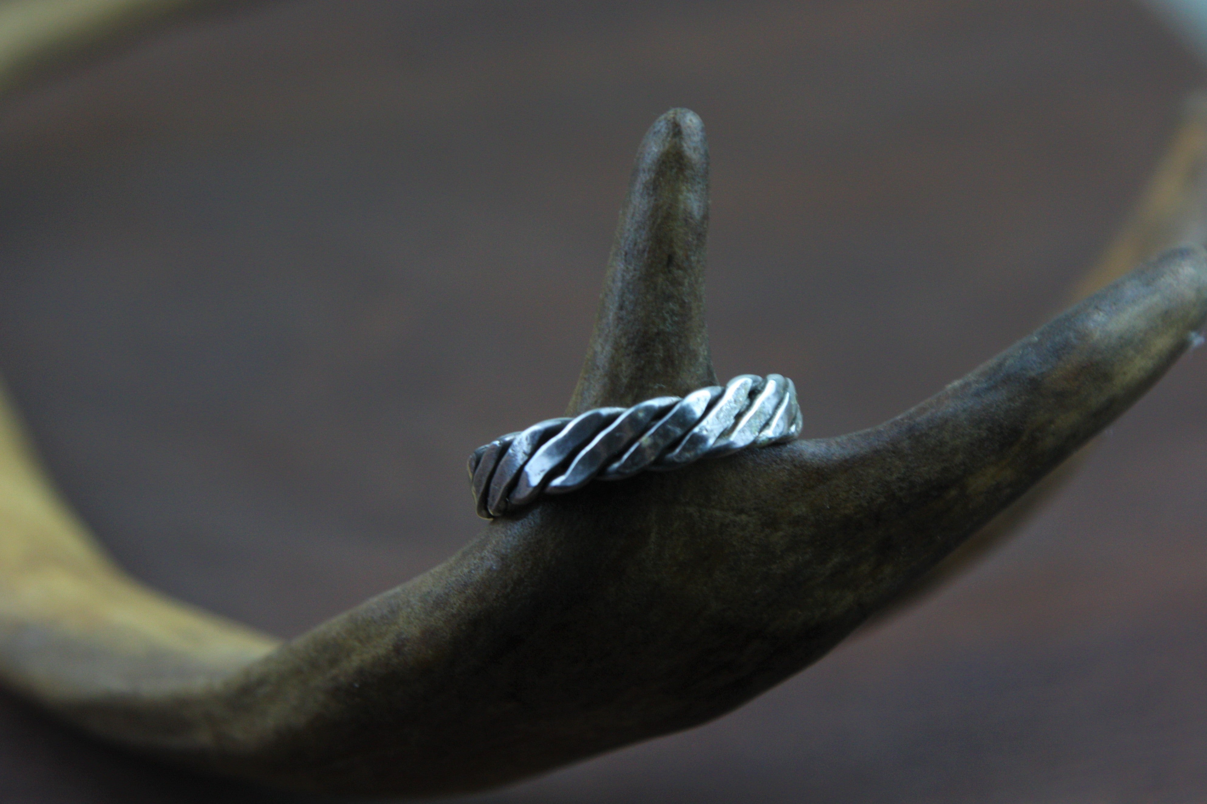 Twisted ring in sterling silver