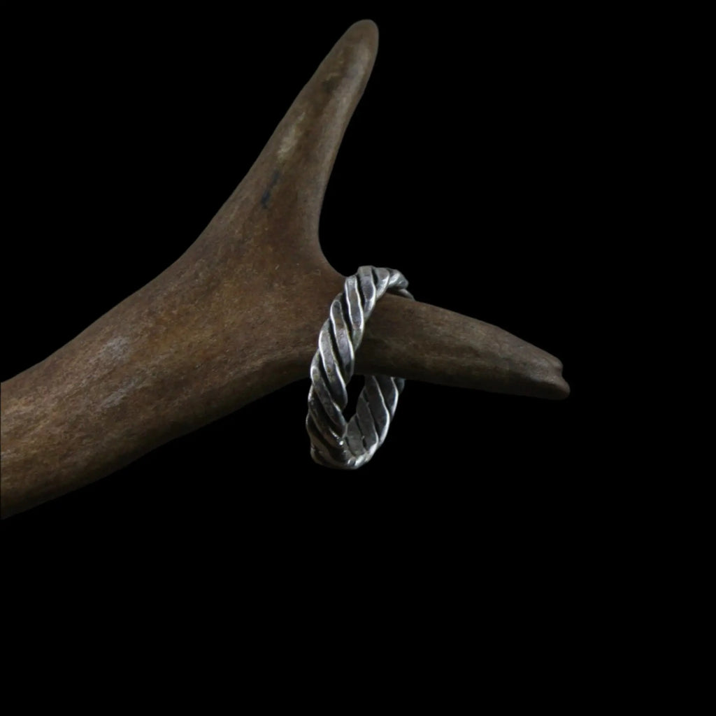 Silver Viking Twisted Ring 