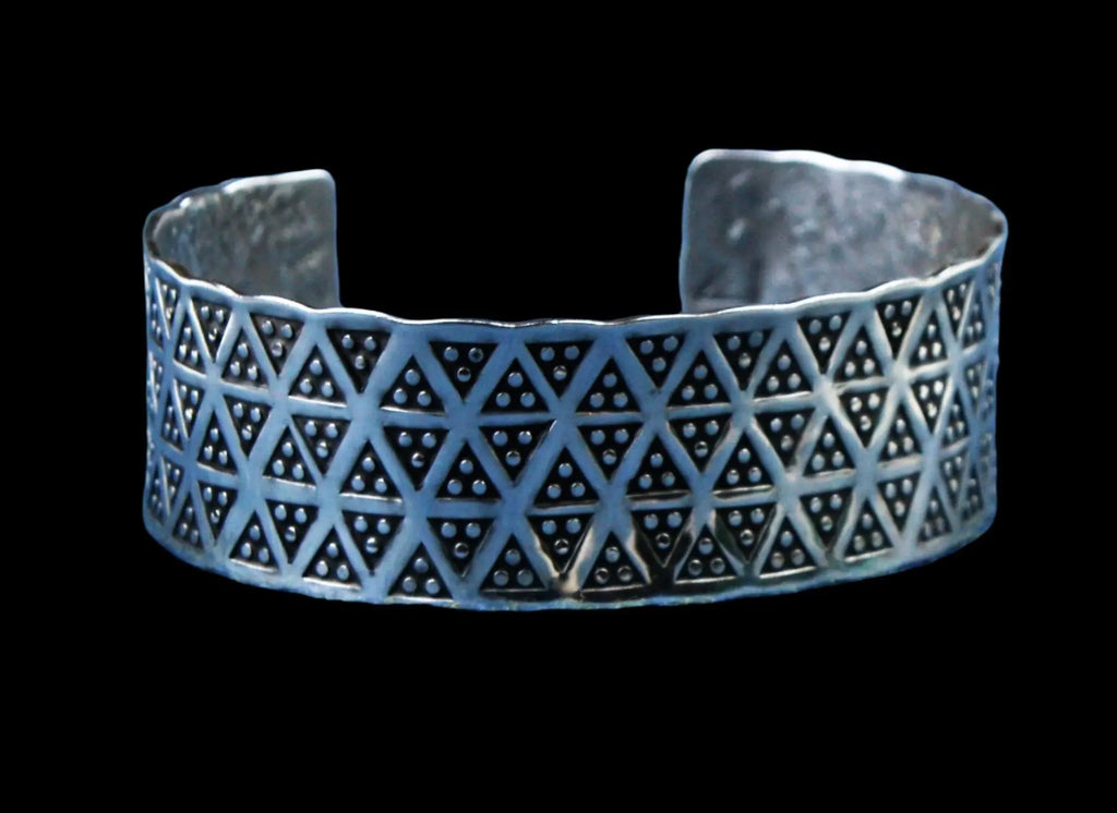 Premium Silver Stamped Bracelet