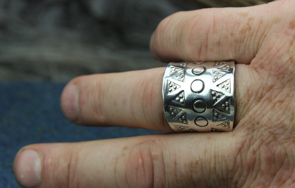 Ring on Finger Solid Silver