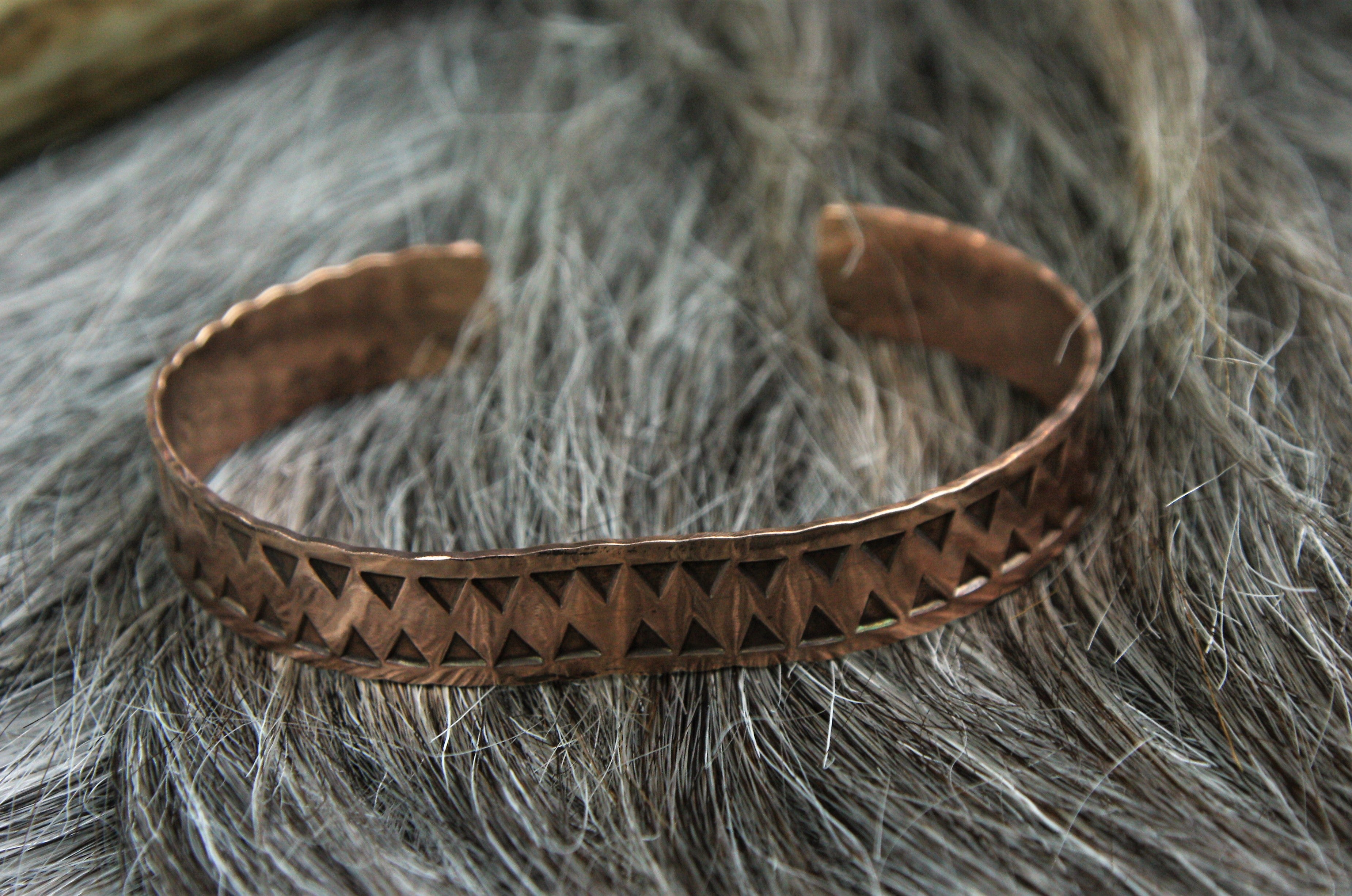 Stamped Viking bracelet