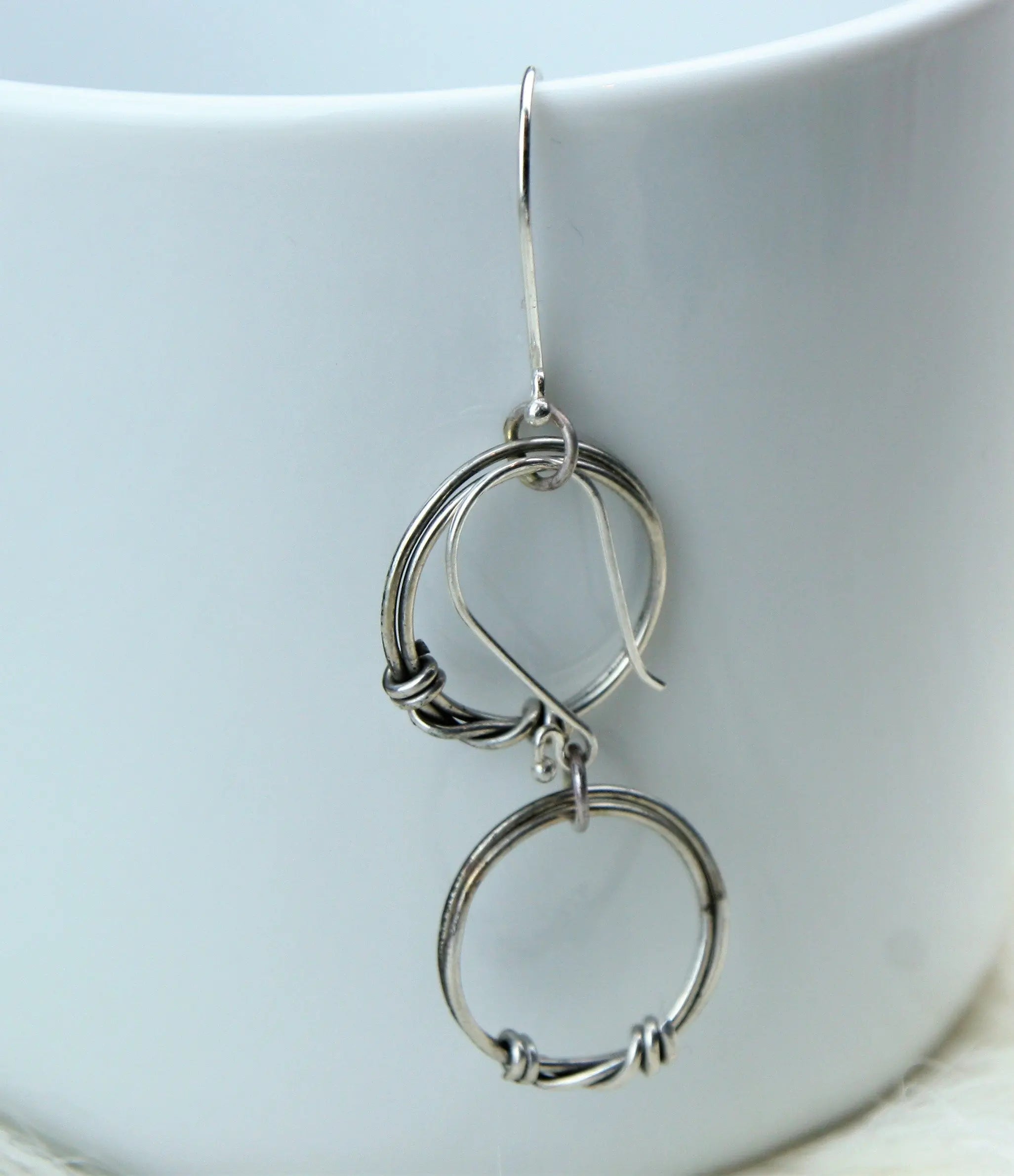 Handmade Silver Viking Earrings