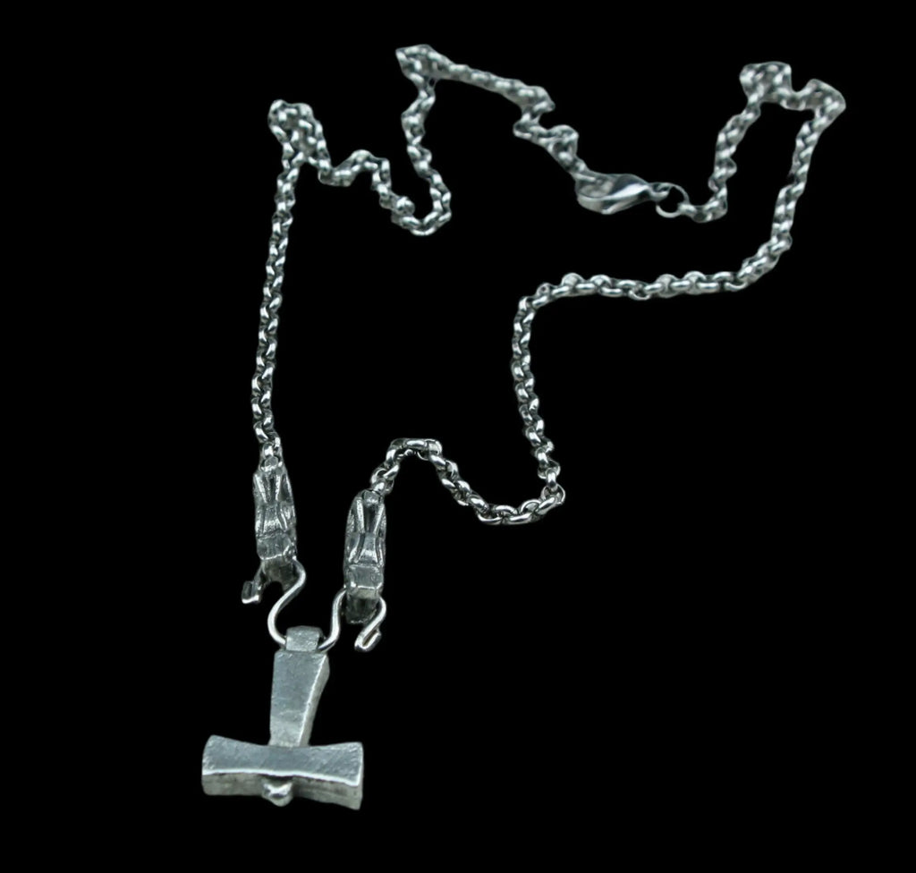 Viking Age Thors Hammer Pendant on Chain 
